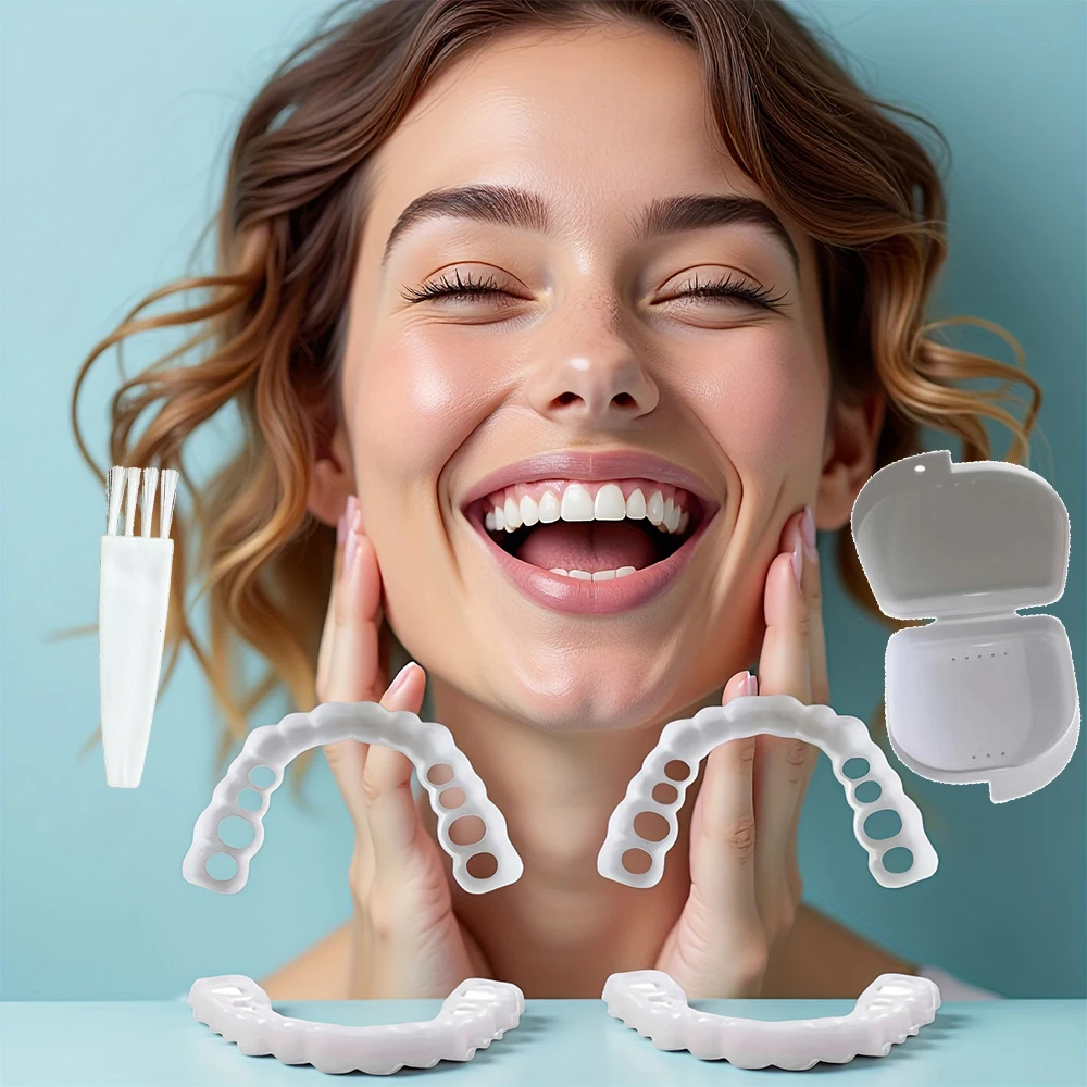 

New Daily Use Reusable Teeth Veneers, Instant Smile Whitening Cover, Ultra thin close fit no influence on eating H2931