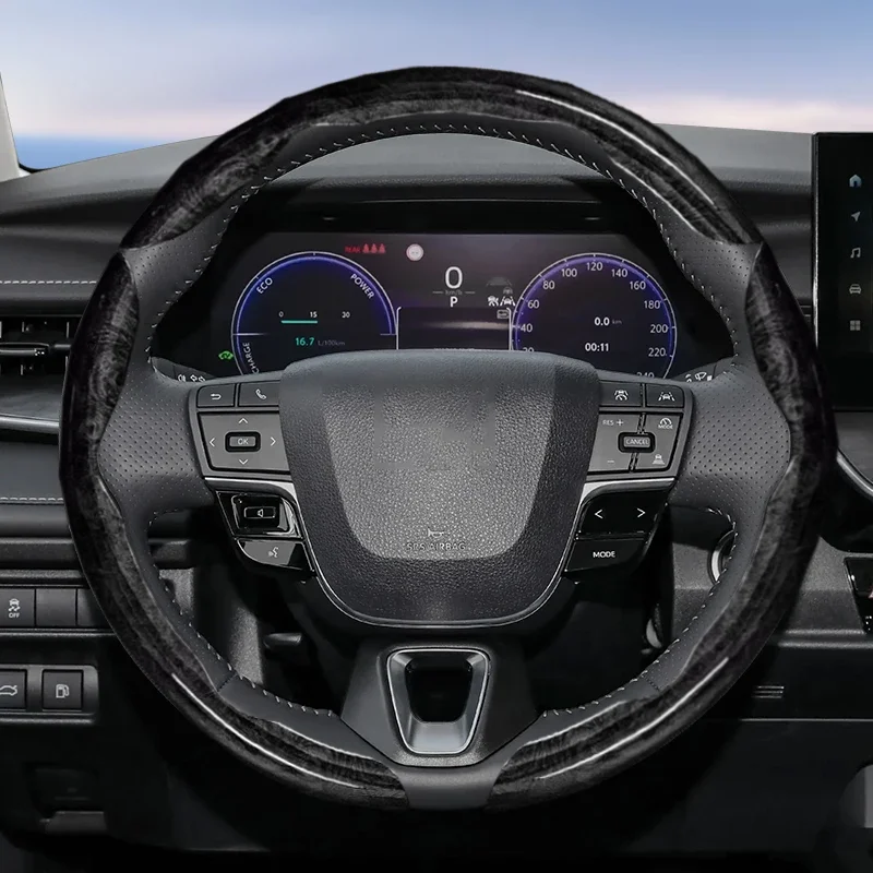 Suitable for Toyota Wood Steering Wheel Cover Yaris Auris Rav4 Corolla Hilux Wish Roomy Aqua Prius Probox Crown CHr Land Cruiser