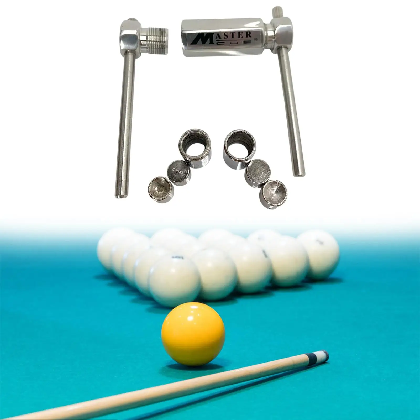 

Pool Cue Tip Shaping Tool Stainless Steel Easy to Use Pool Table Accessory