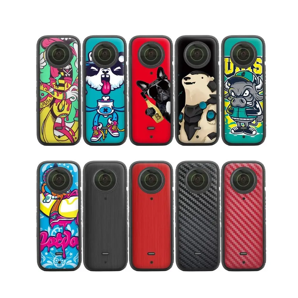 Cartoon Sticker for Insta360 X3 Scratch-Resistant Camera PVC Water-proof Protective Film for Insta 360 X3 Accessories