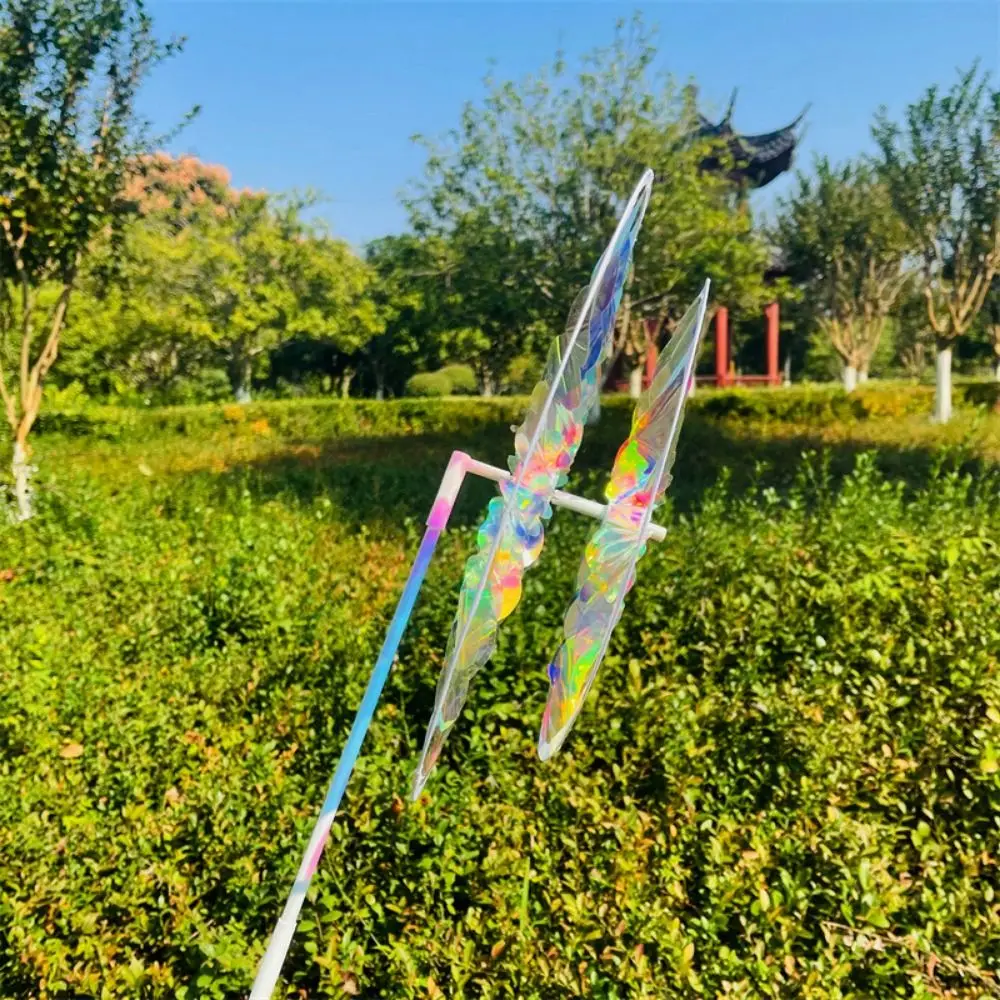 다양한 스타일의 해바라기 풍차 직경 27~38cm 이중 레이어 레이저 반짝이는 회전 해바라기 PVC 대형 턴테이블 풍차