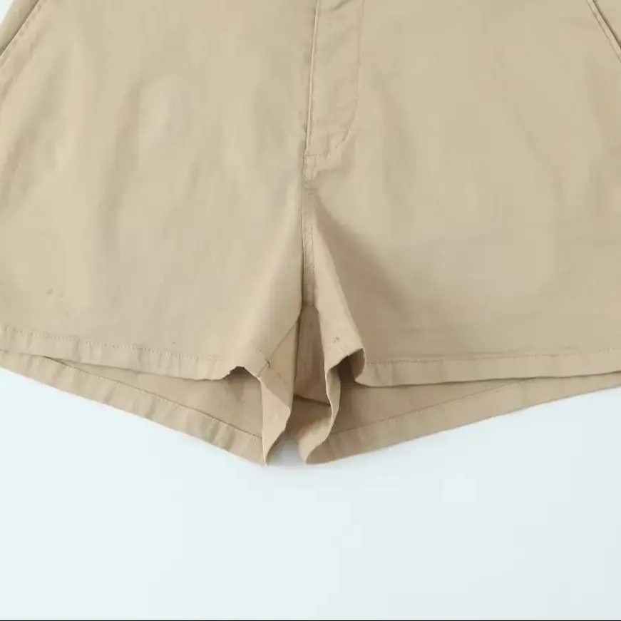 DiYiG النساء 2025 منتج جديد الصيف حزام عصري وأضعاف السراويل غير رسمية فريدة من نوعها سستة تنوعا الجانب جيب السراويل Mujer #5