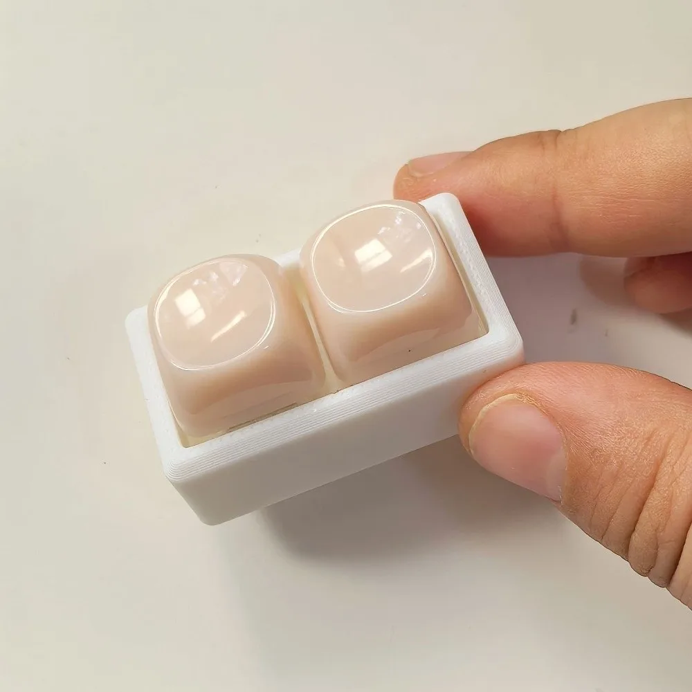 Relaxant 2/3/4/6/9 touches doigt clavier Keycap soulagement du Stress Fidget porte-clés doux bonbons passer le temps pincement jouet adulte