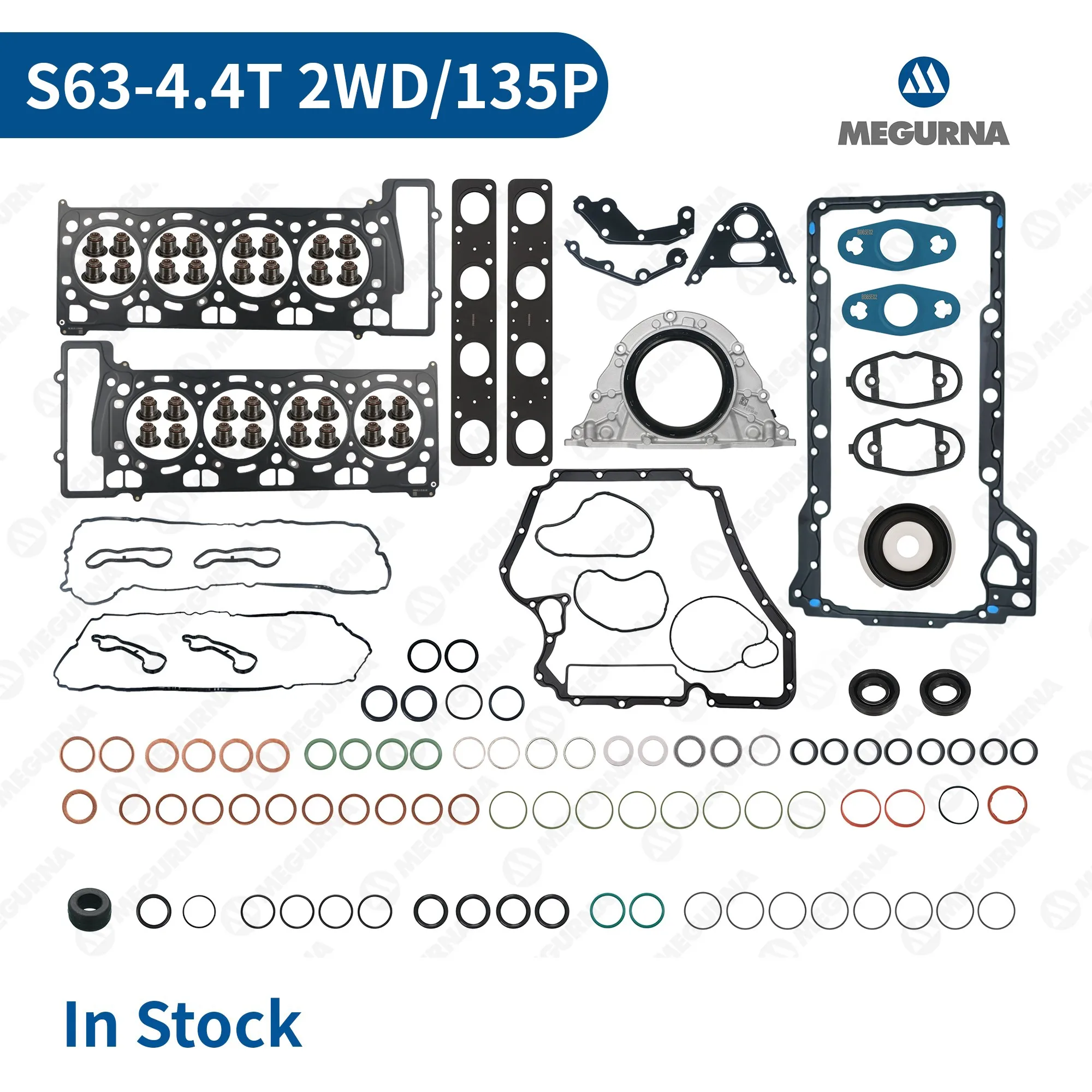 

Engine Rebuild Overhaul Kit Full Cylinder Head Gasket Seal Set for BMW S63 2WD 4.4T 5,6Series M5 M6 F10 F06 F13 Car accessories
