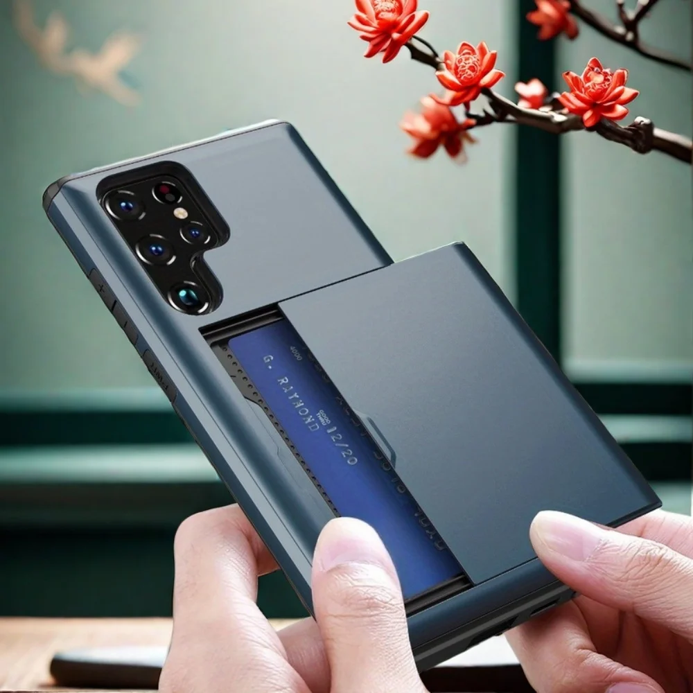 Wallet Case For Samsung S25 Ultra/S25Plus/S25 Cover Shockproof Hidden Card Slot Slim Wallet Case For Galaxy S25 Ultra S25+ Funda