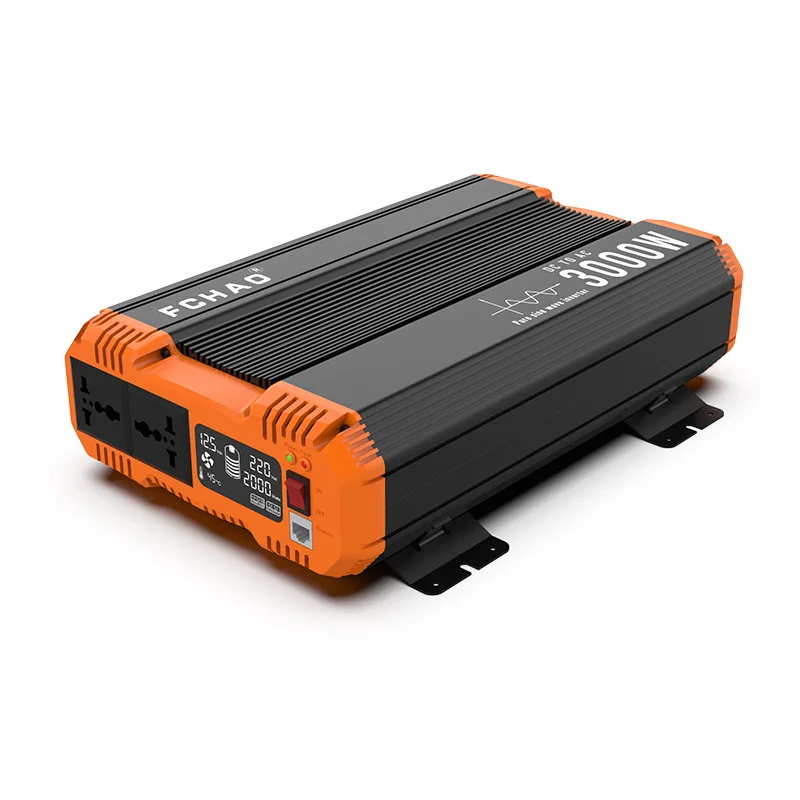 Car Truck High-Power Inverter1200W 1800W 2500W 3000WBattery Power Supply Converter12V24VTurn230VPure Sine Wave Inverter