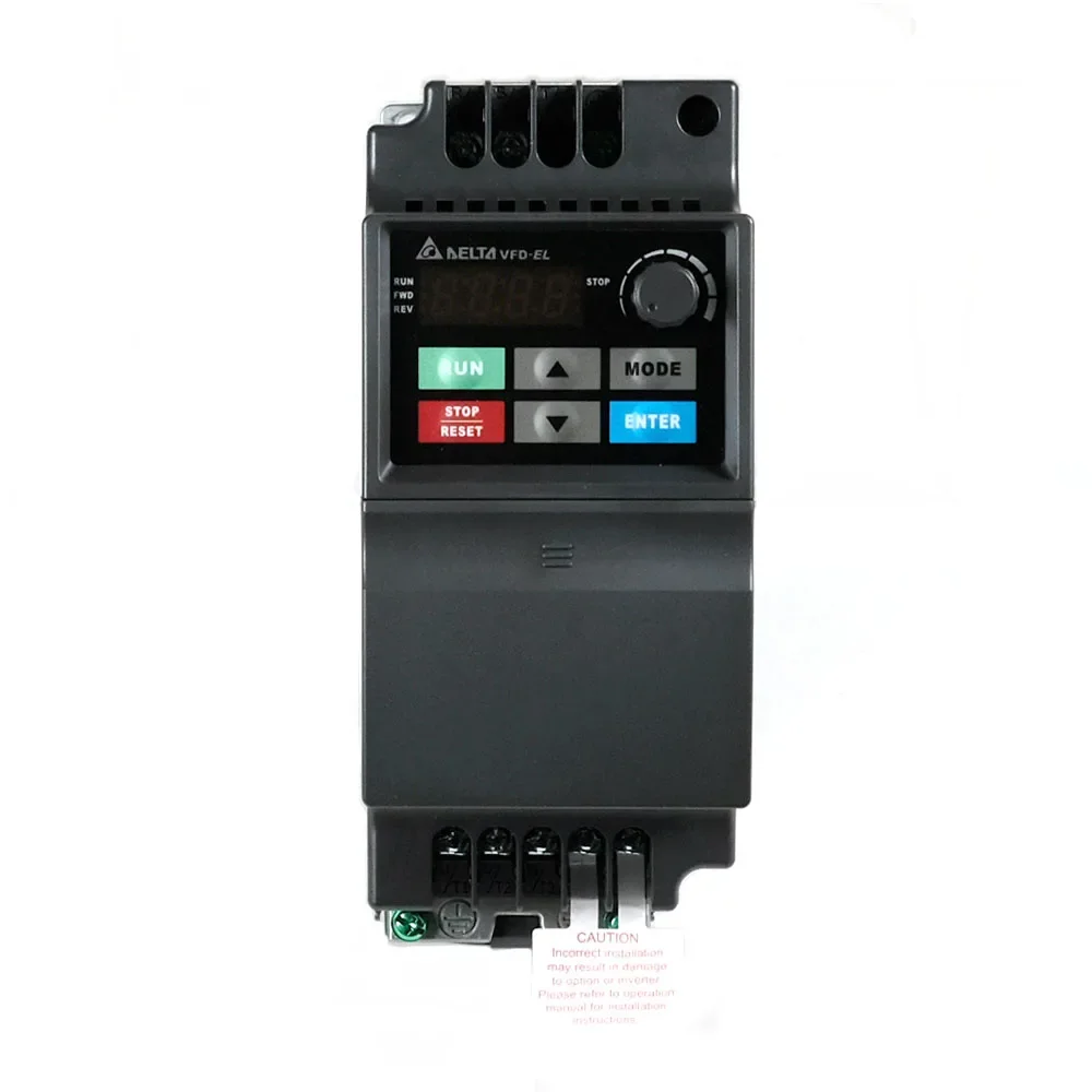 Delta  VFD-EL inverter AC230V 1-phase VFD004EL21A Frequency converter 0.4KW 0.5HP in box