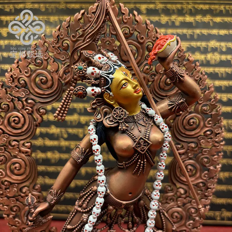 Naluo karaoke pure copper gilt Buddha statue purple copper treasure selection s2 Tibetan tantra Buddhist hall worships yoga moth