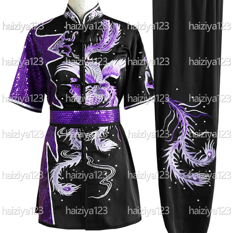 

Вышитая униформа Феникса Ушу, одежда для кунг-фу, костюм для боевых искусств, одежда Чанцюань, Наньцюань для мужчин, женщин, взрослых, детей, мальчиков и девочек