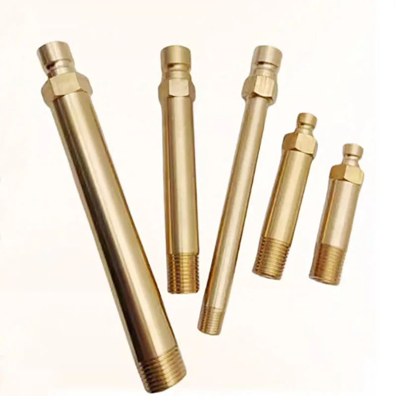 Brass JP251Quick Connector NPT Male Thread Water Cooling Nozzle Pipe Extension Fitting for Mold Injection Machine Cooling System