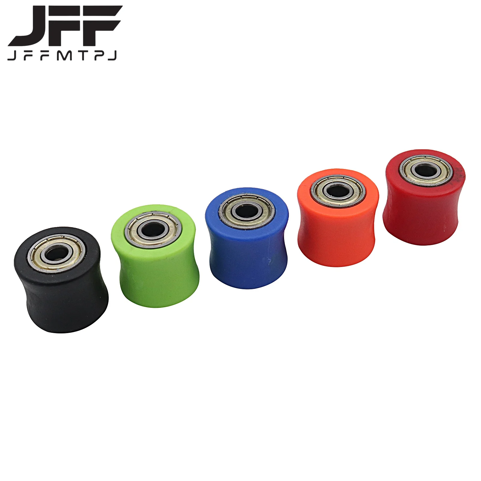 Off road motorcycle beach bike modification chain tension wheel guide chain wheel rolling wheel 8/10mm flat concave type