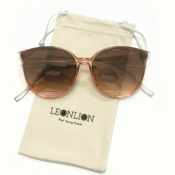 LeonLion 2023 Fashion New Sunglasses Women Vintage Luxury Brand Glasses Mirror Classic Vintage Oculos De Sol Feminino UV400