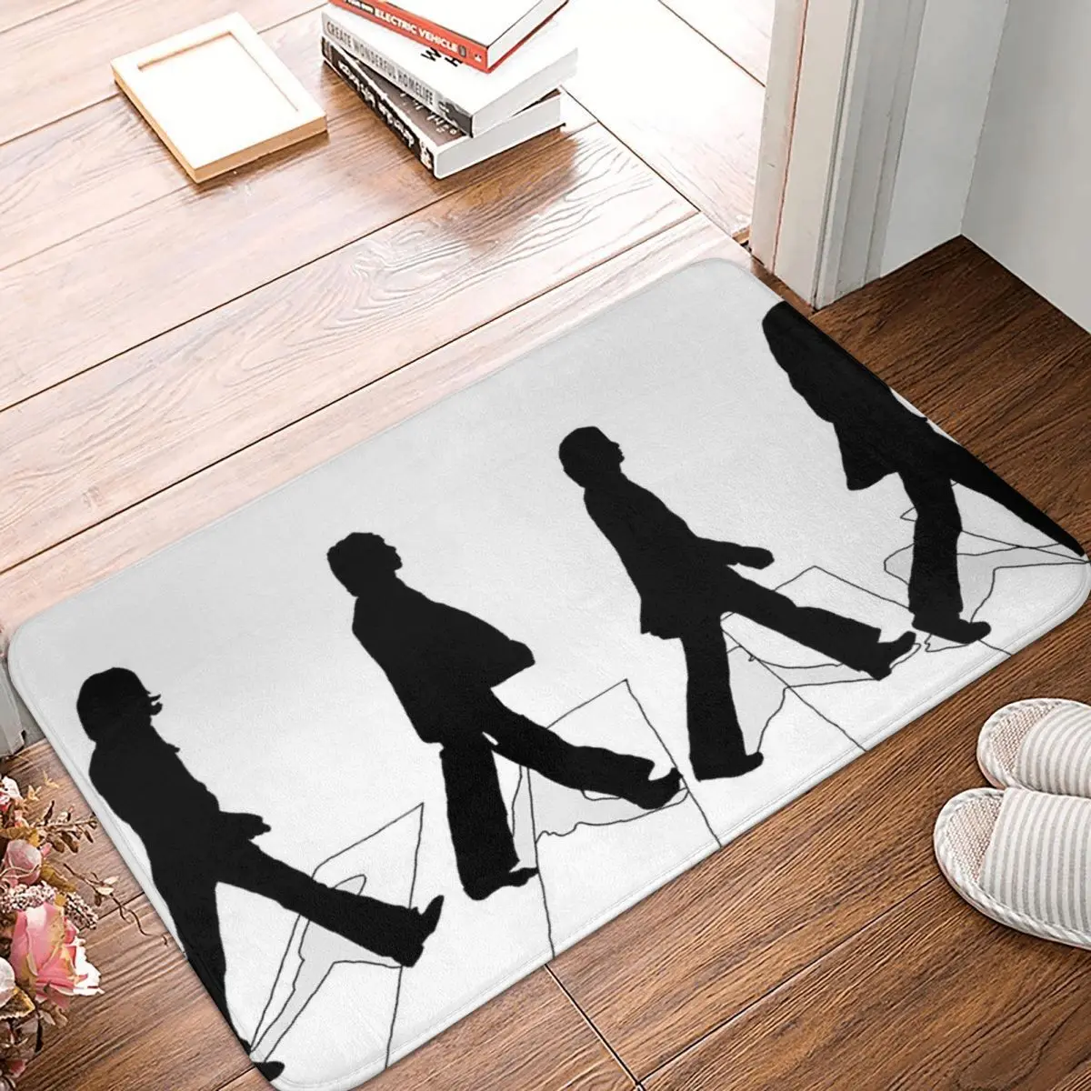 The Beatle Walking Road Merch Crew 3 Doormat Rug Carpet Mat Footpad Anti-slip Durable Entrance Kitchen Bedroom Balcony Toilet