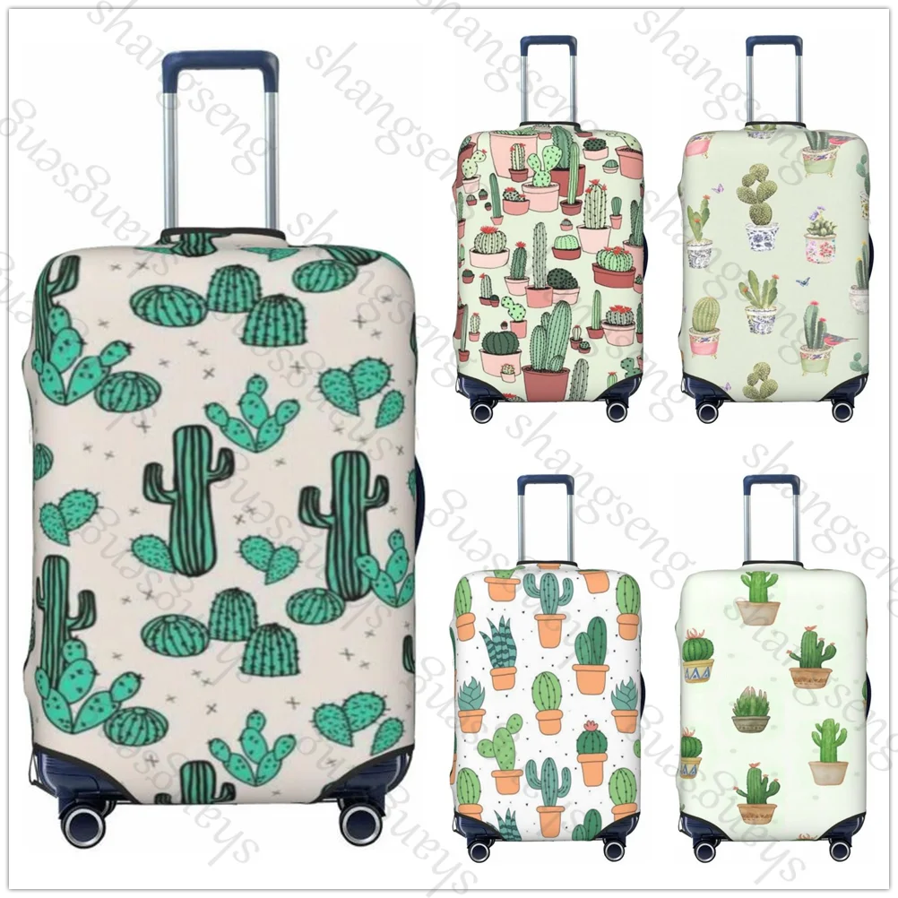 Cactus cartoon plant Thicken Luggage Cover Elasticity Trolley dust cover Suitcase Protection Cover Suitcase Case