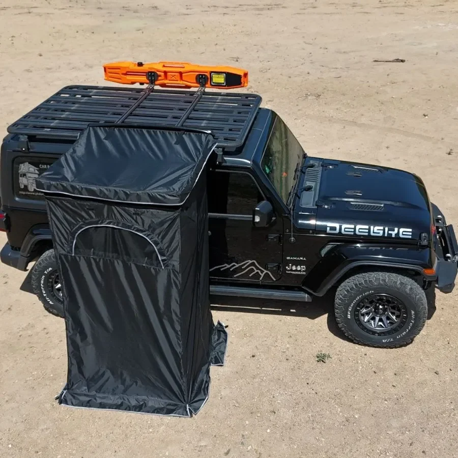 Hydraulic Shower Toilet Tent For Changing Room With LED Strip Floor And Top Ceiling