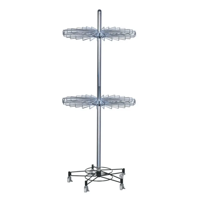 

Floor-to-ceiling metal rotating scarf holder directly from the manufacturer 64 rotating silk scarf holder display stand