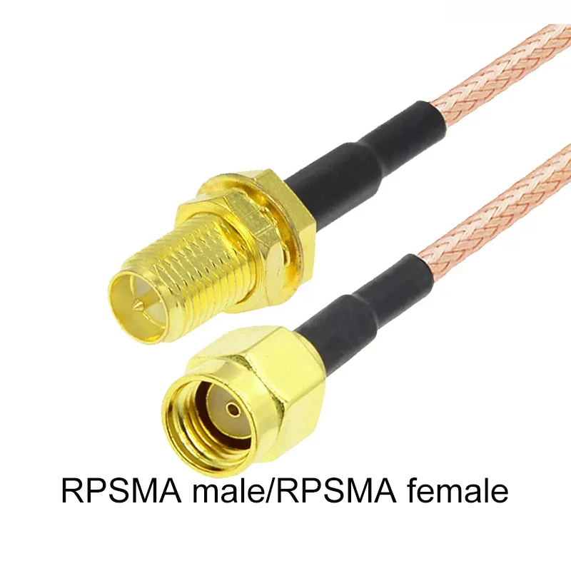 Cable macho SMA a SMA, RPSMA conector hembra, puente RF, adaptador de extensión Pigtail, antena, 2 piezas, 10cm, RG316