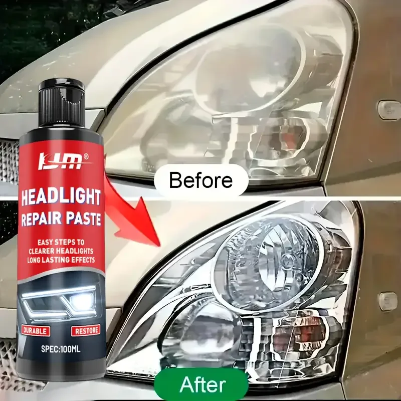 Car Headlight Repair and Maintenance Kit, Front Light Scratch and Yellowing Polishing Tool Kit, Car Light Sanding and Coating