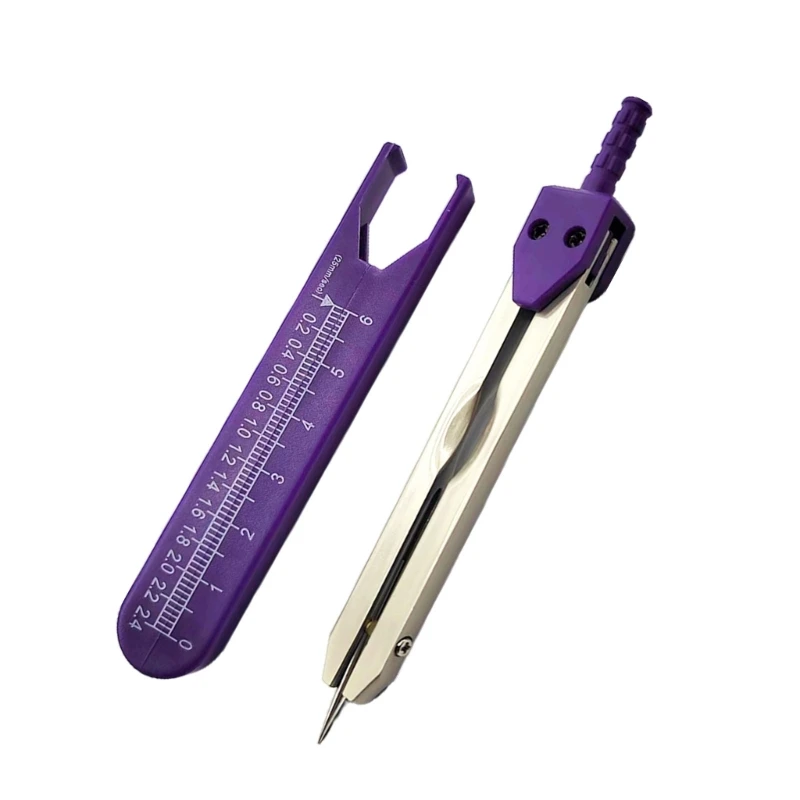 Calibrador EKGECG, divisor electrocardiograma, calibradores ECG con regla, herramienta 0 a 2,4 pulgadas