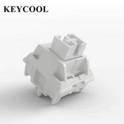 KEYCOOL Walk Snow Switch White HiFi 5 Pins 38g Linear Factory lubrication Switches Mechanical Keyboard POM MX Switch 21mm Spring