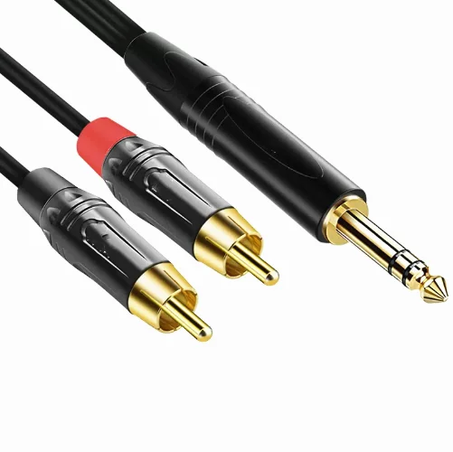 6.5 Turn 2 RCA one minute two audio cable microphone power amplifier sound mixing table cable