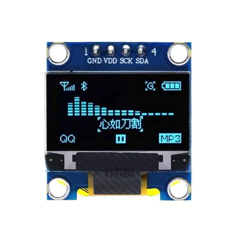 0.96" Inch OLED Display Screen Module I2C IIC 128x64 SS - D - 1306 3.3V-5V Blue/blue Yellow/White for Arduino ESP32 ESP8266