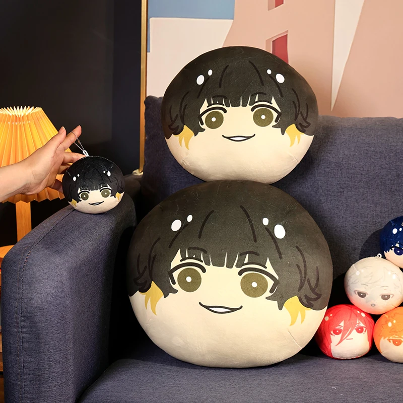 BLUE LOCK  Plush Toy Dumpling Isagi Yoichi Nagi Rin Chigiri Reo Anime Plush Back Cushion Sofa Pendant Gifts First Bullet