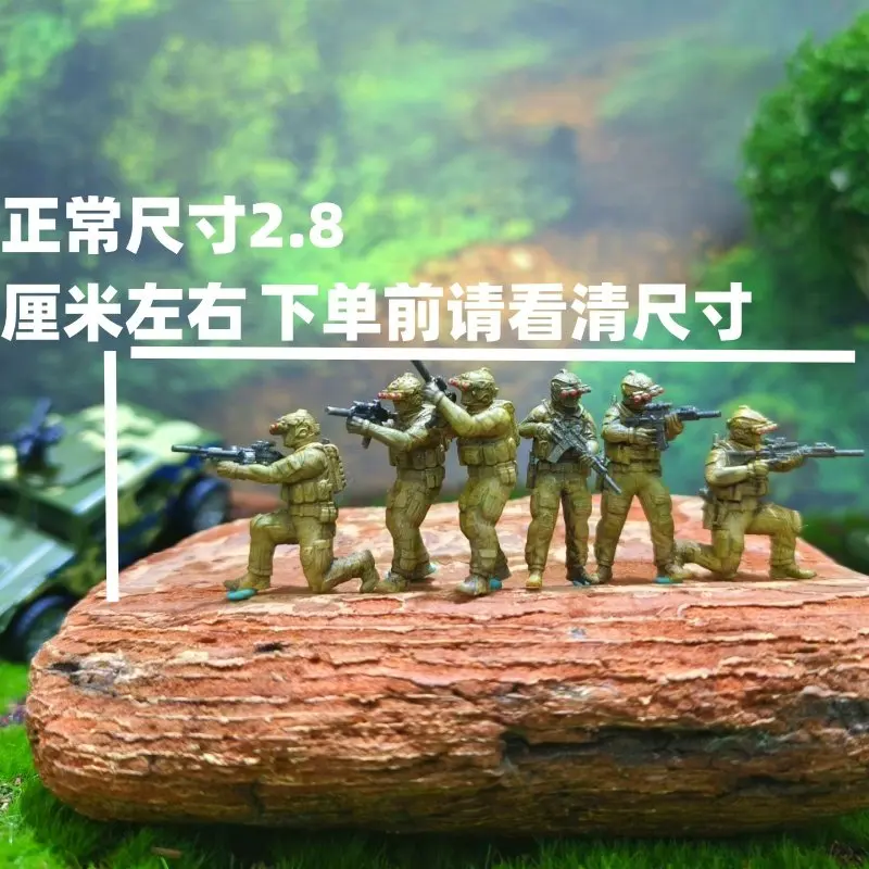 مجموعة ألعاب مجسمة مصغرة لجندي البحرية الأمريكية لعام 1/64 لمجموعة عسكرية لعرض الطاولة