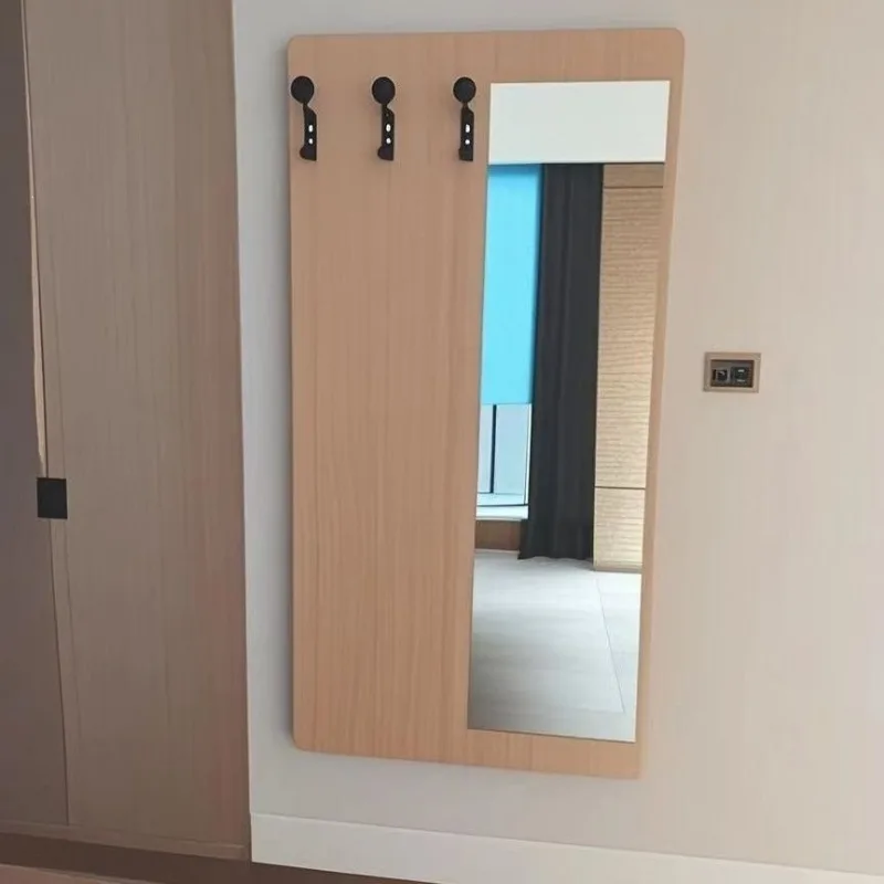 Hotel furniture clothing mirror integrated board, hotel wall clothing board, multi-size can be customized hotel hangers