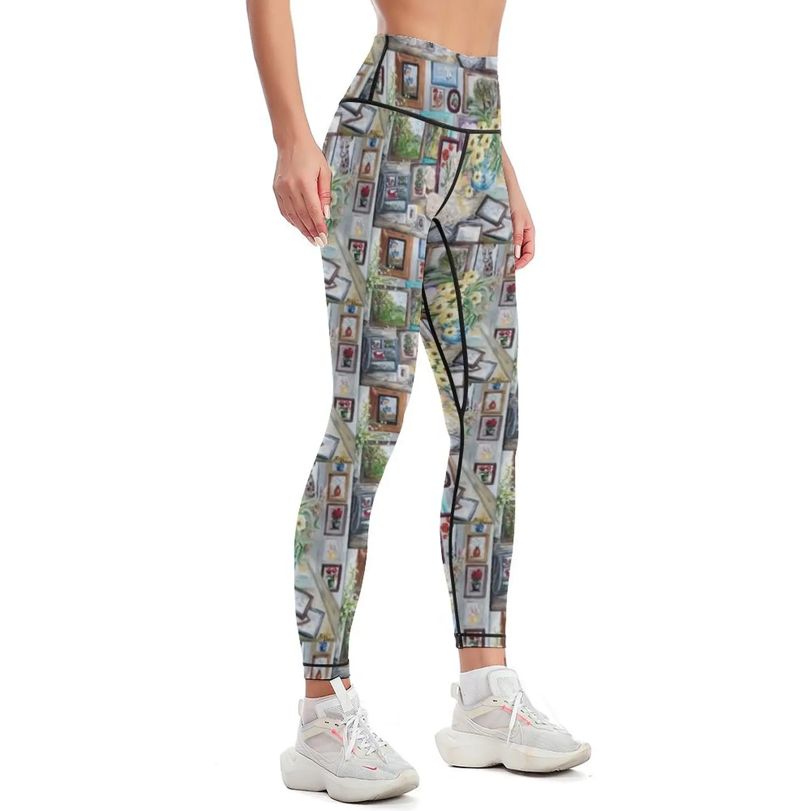 Table of an Art Enthusiast Leggings Female legging pants push up fitness Womens Leggings