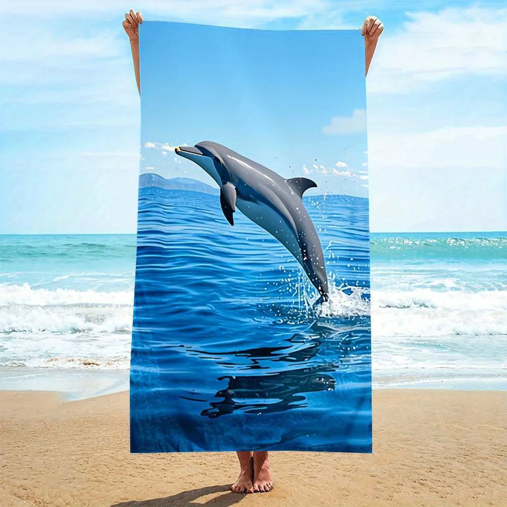 Modern Geometric Beach Blanket Colorful Wave Pattern Lounge Yoga Mat Travel Accessory Bold Design