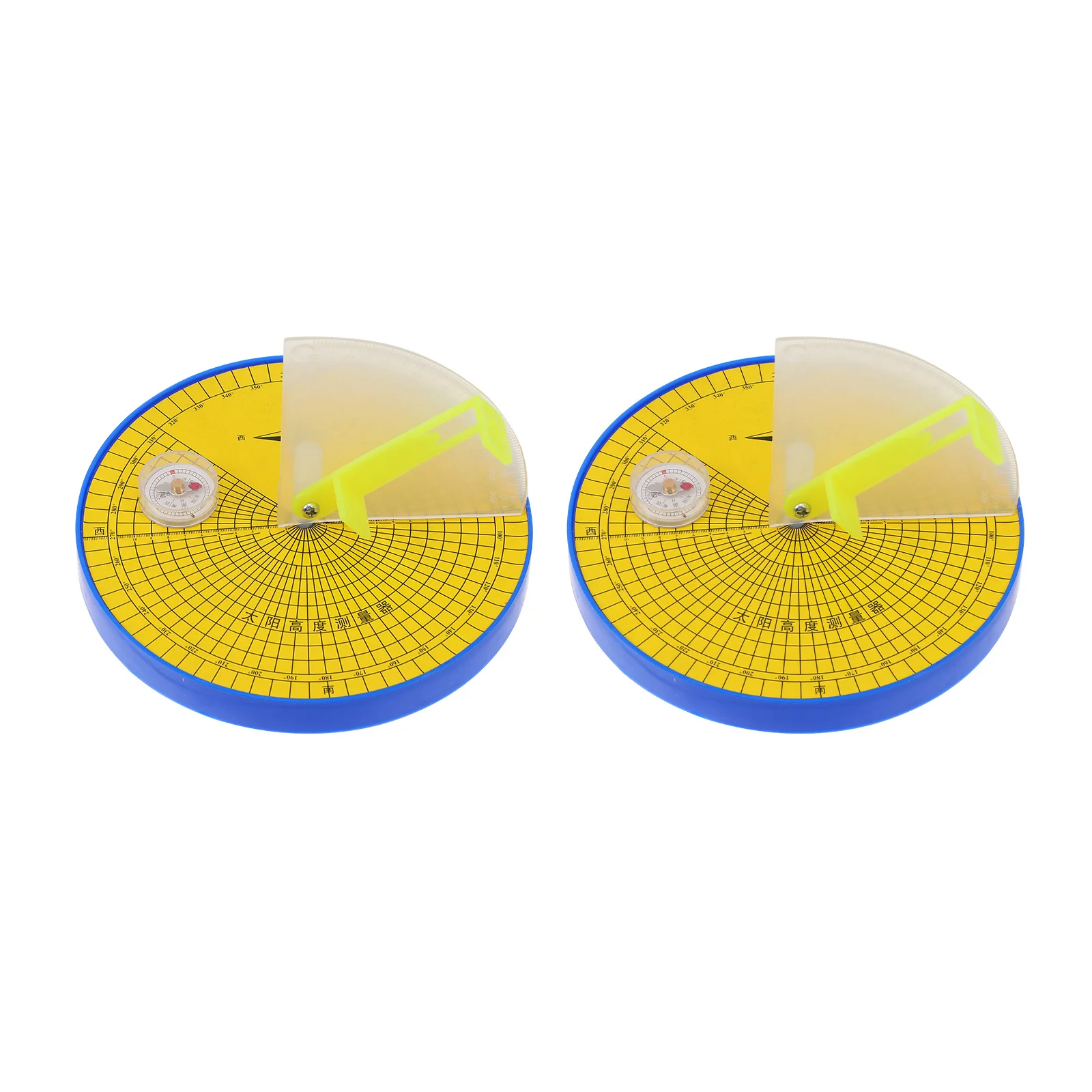 

2 Pcs Sun Altitude Measuring Device Educational Height Instrument Plastic Measurer Geography Study Aid Equipment Teaching