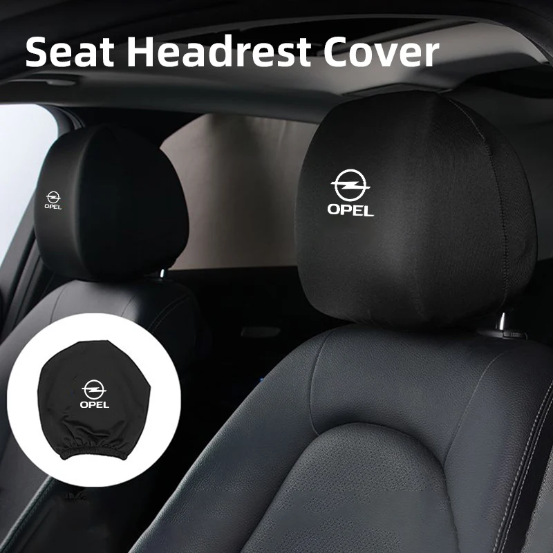 Car Seat Headrest Cover Anti-Dirty Elastic Protective Covers For Opel Corsa Astra Insignia Vectra Zafira Meriva Mokka Grandland
