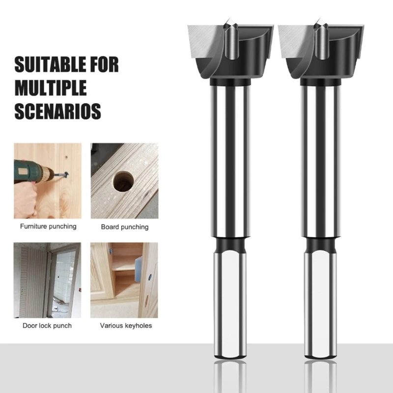 Y6GD Forstners Drill Bit 5 peça/conjunto para plástico e triângulos compensada