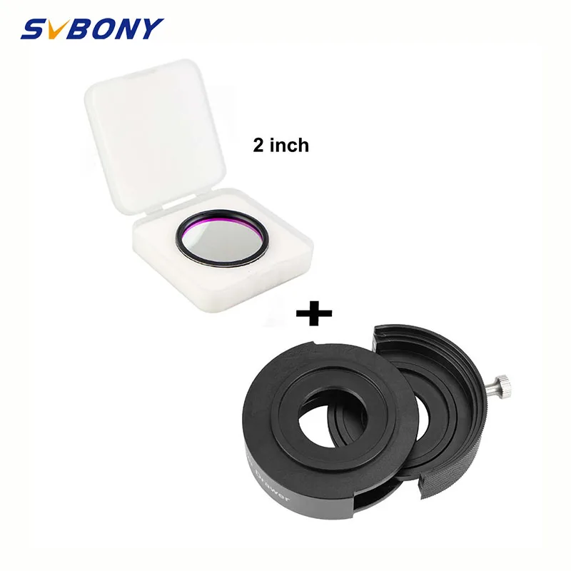 

SVBONY SV226 Telescope Filter Drawer Integrated Molding Anti-Light-Leaking Design for 1.25inch & 2inch Filter Mounted Deep Sky