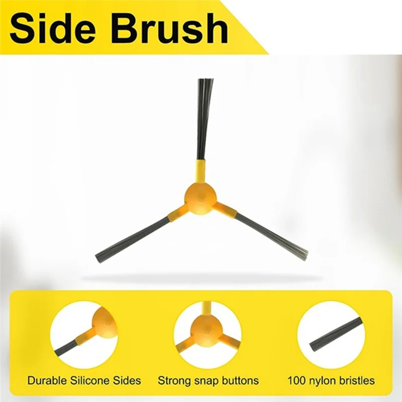 SANQ 10 Pcs Side Brush For Neatsvor X500/X600 Vacuum Cleaner Accessories Cleaner Parts Replacement Enhanced Cleaning Efficiency