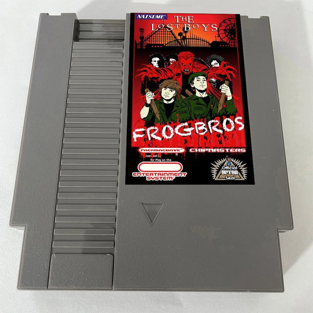 The Lost Boys: Frog Bros NES Rom Hack - خرطوشة ألعاب فيديو 72Pins لوحدة تحكم نظام الترفيه Nintendo - ENG
