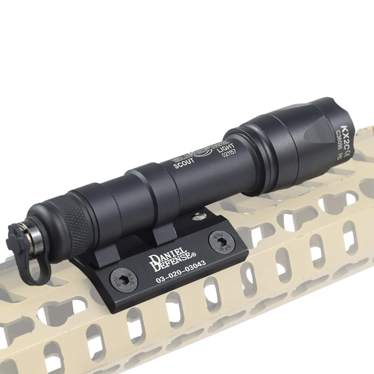 Tactical Surefire M300 M600 Airsoft Light Offset Mount Base for Rifle AR15 M/K 20mm Rail Hunting Weapons Scount SF Flashlight