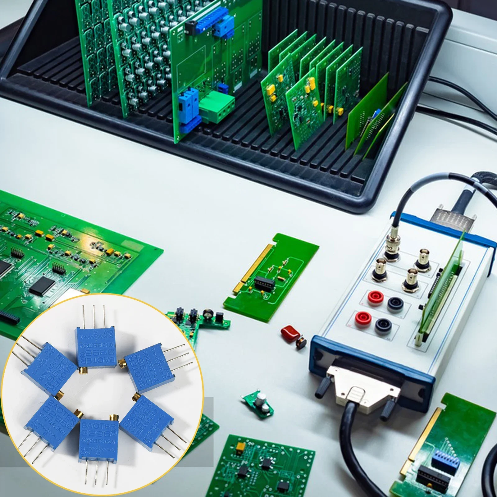 3296 واط الجهد المقاوم عدة الدقة قابل للتعديل متغير المقاومة الانتهازي الجهد 1K 10K 100K 1M 50R 100R