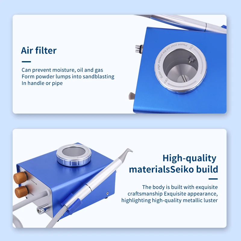 Dental Teeth Cleaning Sandblasting Machine B2/M4 Air Polisher Flow Air Water Prophy Driven Device Tooth Whitening Polishing Tool