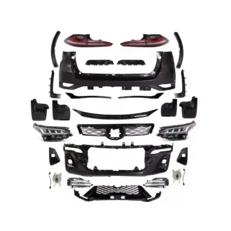 

Fortuner 2015-2020 Body Parts Facelift Kit Front Bumper And Exterior Accessories Upgrade To 2021 Car Accessories