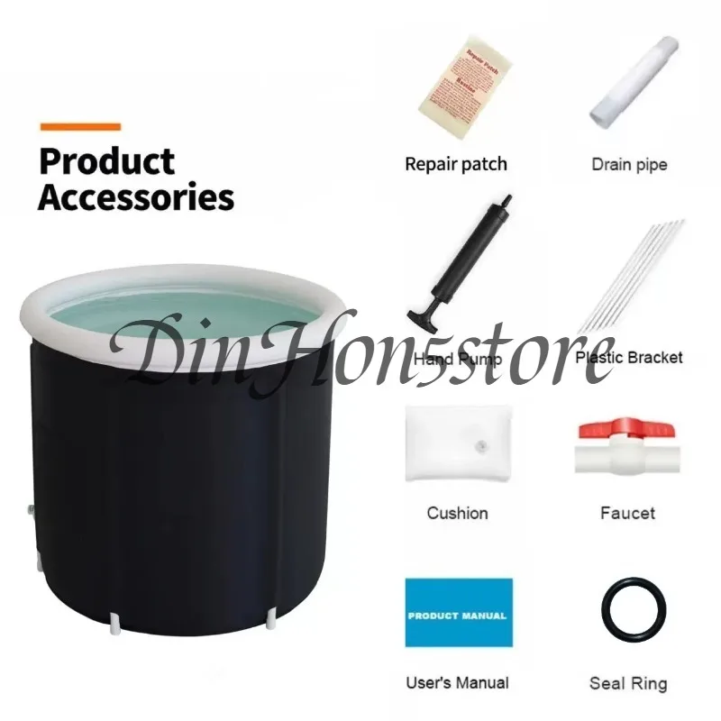 Ice Bath Bucket Folding Adult Bucket Household Inflatable Folding Bath Athlete Portable Ice Bath Bucket