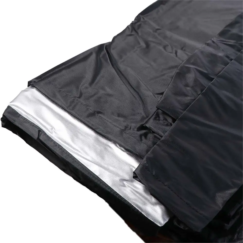 7/8/9 Feet Billiard Table Cover Oxford Cloth with Drawstring Pool Table Dust Cover Thickened Black Snooker Table Cover