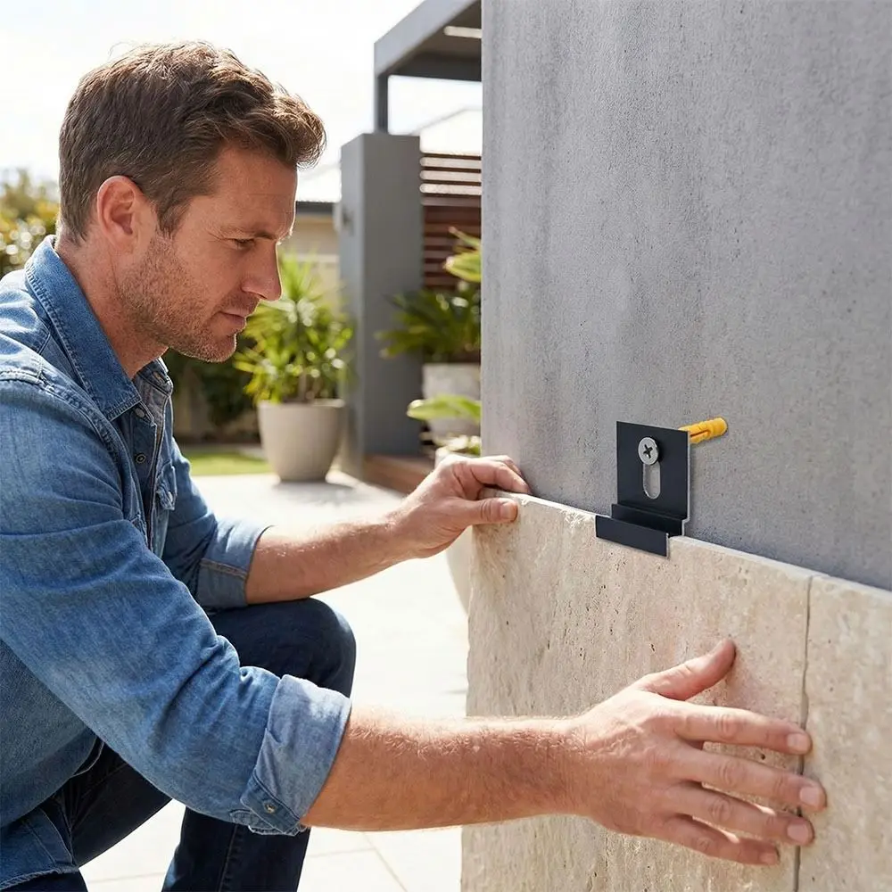 

Крепеж для сухой кладки плитки: керамический зажим-фиксатор, крючок от отсоединения, бытовой крепеж для наружных стен, тонкий кирпичный тип