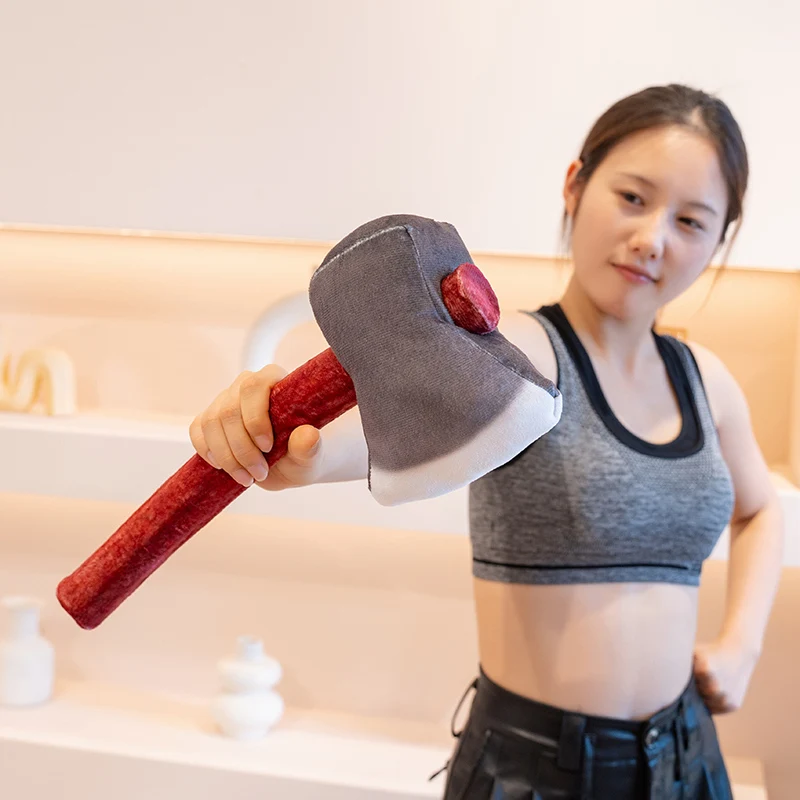 40cm Simulation Household Use Tool Plush Doll Lifelike Axe Claw Hammer Plush Toy Home Decoration Gift For Boys And Girls