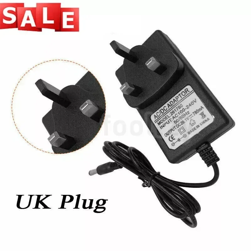 UK Plug Vacuum Cleaner Charger Power Charger Cable for Dyson V6 V7 V8 DC58 DC59 DC61 DC62 SV04