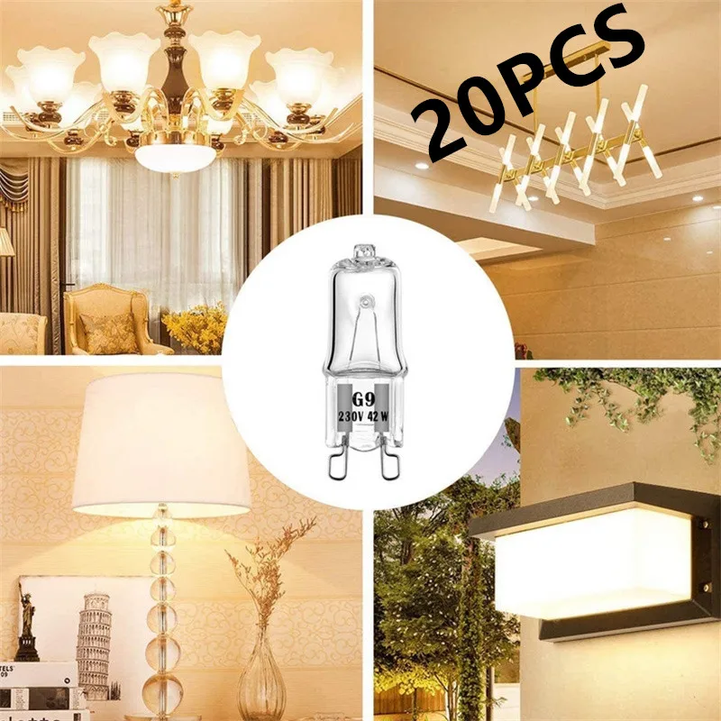 

10/20PCS G9 230V 25W 33W 40W LED Lamp Bulbs Inserted Beads Crystal Lamp Halogen Bulb Eco Halogen Light Bulbs Capsule Wholesale