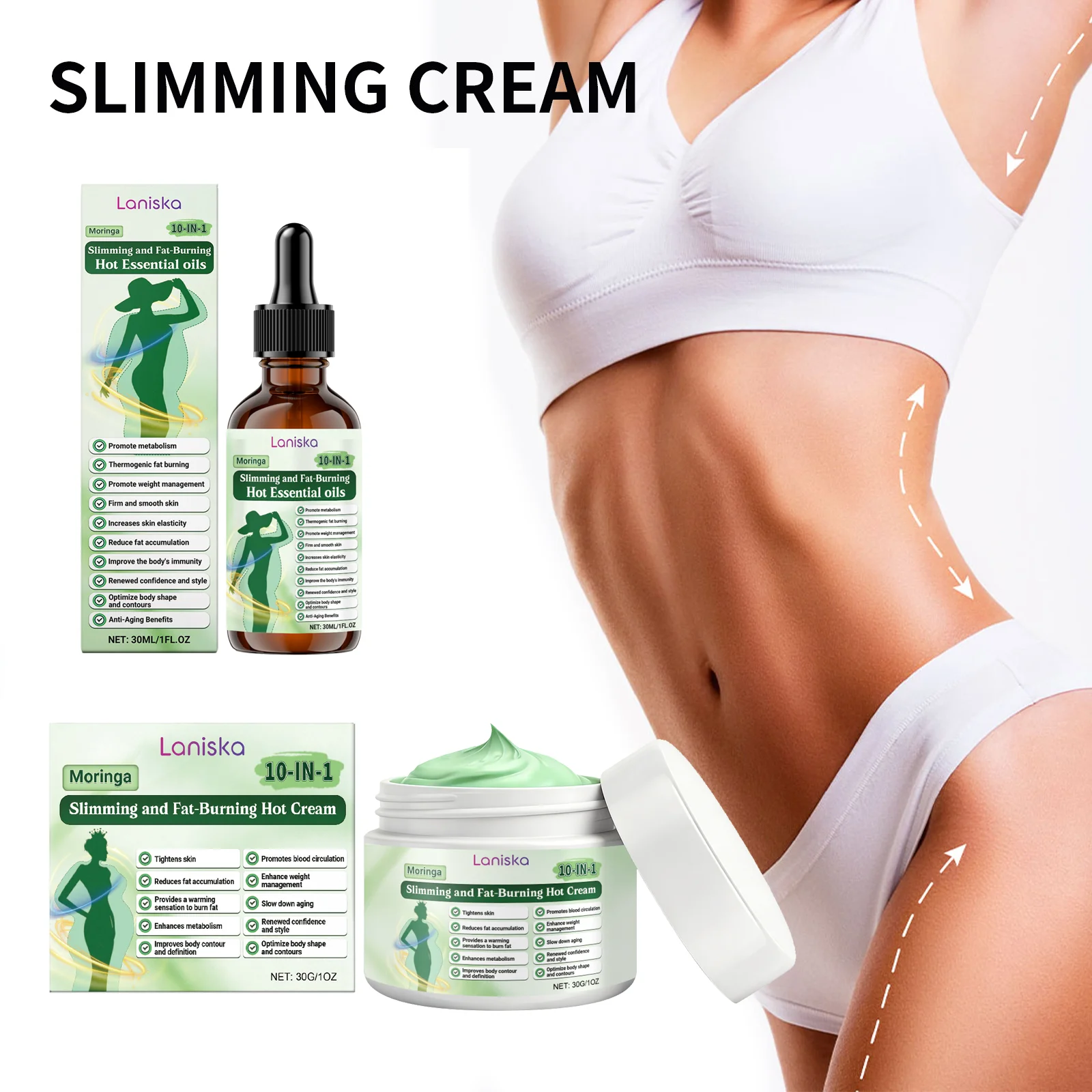 Fat Burner Cream Anti Cellulite Body Fitness Shaping Firming Lifting Skin Accelerate Metabolism Weight Loss Slimming Massage Oil