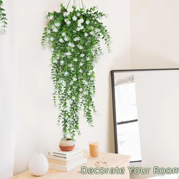 人造植物桉樹山茶花塑膠婚禮節日拱門牆家居房間戶外花園防紫外線盆栽DIY禮物 10 最佳銷售 室內植物 - №9