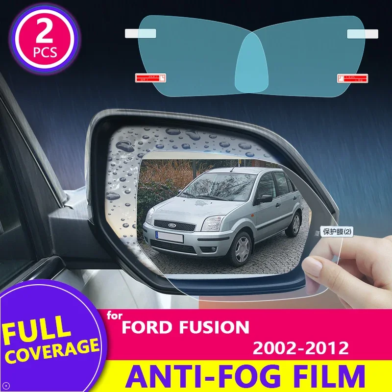 Rain Film Cover Rearview Mirror Clear Anti-Fog Rainproof for Ford Fusion Europe Model 2002~2012 2011 2012 Stickers Car Goods